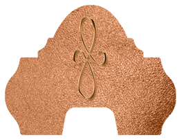 DARAY-L-601-CP-SH-CP Copper Scroll Shimmer Copper